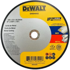 001197 Disco De Corte Dewalt Hp2 4.1/2X1,0Mm , 7''X1,6Mm Ou 9''X2Mm