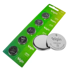 001188 PILHA BATERIA BOTAO MOEDA LITIO 3V CR 2032 ELGIN