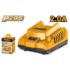 008175 CARREGADOR BATERIA INGCO 20V 2.0A BIVOLT 110-240V FCLI2001-9