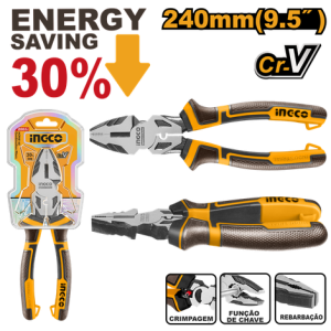 008178 ALICATE UNIVERSAL EMBORRACHADO INGCO 9.1/2'' HHCP28240