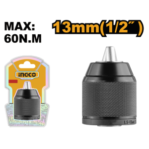 008387 MANDRIL APERTO RAPIDO METALICO INGCO 13MM (1/2 POL) KC13201
